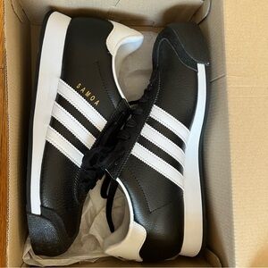 Adidas Samoa Black White Sneakers 9.5